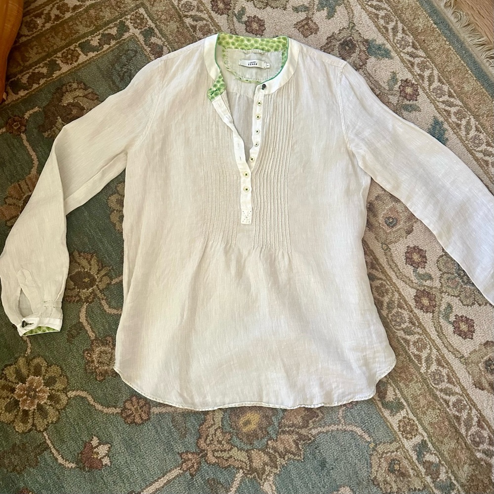 0039 Italy Linen Blouse